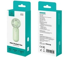 Rankinis ventiliatorius USAMS Mini Pocket ZB354, rožinis