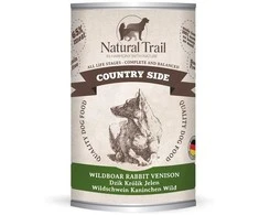 Wild NATURAL TRAIL Country Side šerniena triušiena Deer - Wet Dog Food - 400g