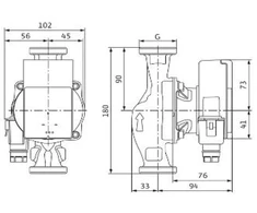 Wilo PUMP CIRCULATION ATMOS PICO 25/1-4