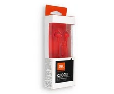 Wire ausinės Jack 3,5 mm JBL C100Si raudona