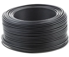 Wire Lietkabelis H07V-U. 1 x 2.5 mm². juodas