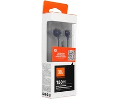 su laidu ausinės Jack 3,5 mm su mikrofonu JBL T50HI 360 mėlynas