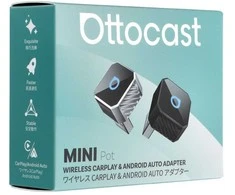 Wireless car adapter OTTOCAST Mini Cube T3 sidabrinis