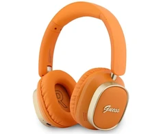 Guess Rectangle Metal Script Logo ENC belaidės ausinės oranžinės spalvos