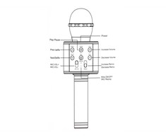 Jokomisiada Wireless karaoke microphone speaker IN0136