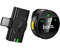 Wireless microphone USB C Hoco L21 juodas