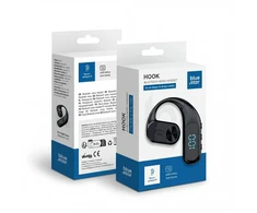 BlueStar Belaidės mono ausinės Blue Star Hook juodas
