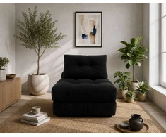 WOBA juodas pouffe-mattress