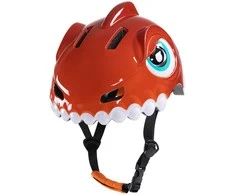 Wozinsky Children's Bike Helmet Dinosaur Pattern S - Raudona