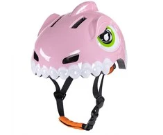 Wozinsky Children's Bike Helmet Dinosaur Pattern S - Rožinė