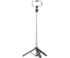Selfie stick WC1Y3S teleskopowy tripod 1.3m su laikikliu na telefon - juoda