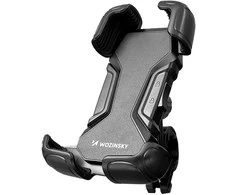 Wozinsky strong phone holder for bicycle, motorcycle, scooter handlebars, juodas (WBHBK6)