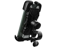 Wozinsky strong phone holder for bicycle, motorcycle, scooter handlebars, juodas (WBHBK6)