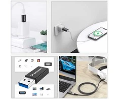 Wozinsky WAAC-01 USB-A - USB-C OTG Adapteris - Juodas