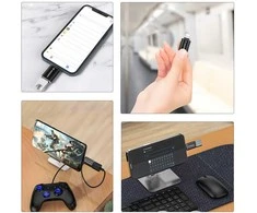 Wozinsky WALA-01 „Lightning“ į USB-A OTG adapteris – juodas