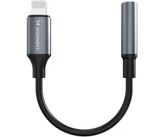 Wozinsky WALJ-01 Lightning adapter - 3.5mm mini jack - juodas