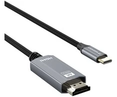 Wozinsky WCCH-01 USB-C - HDMI 4K 60Hz kabelis 1,8 m - juodas