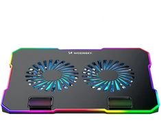 Wozinsky WDCX-A26 NitroCool RGB Gaming Nešiojamas kompiuteris Cooling Pad - Juodas