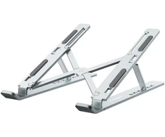 Wozinsky WDCX-X8S Foldable Adjustable Nešiojamas kompiuteris Stand - Sidabrinis