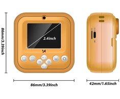Wozinsky WDT-05 Thermal Spausdintuvas Camera for Kids - Oranžinis