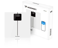 Virtuvinės svarstyklės Wozinsky WIWL-180 išmaniosios vonios svarstyklės su „Bluetooth“ – „Baltas“