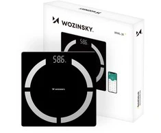 Wozinsky WIWL-30 išmaniosios vonios svarstyklės su „Bluetooth“ – Juodas