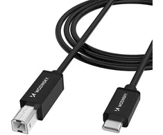Wozinsky WKDDY1S USB-B - USB-C kabelis 1 m - juodas