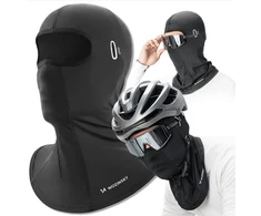 Wozinsky WKM-02B Motociklo kaukė-šalmas su akinių skylutėmis - Juodas