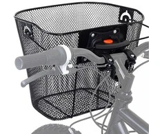 Wozinsky WKM-MM metal handlebar bicycle basket - juodas