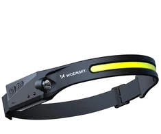 Wozinsky WLC-1200 350lm CREE LED Headlamp IPX4 with Motion Sensor - Juodas