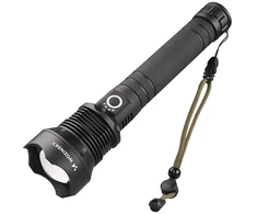 Wozinsky WLT-20W tactical flashlight 20 W 2000 lm CREE diodes IP65 with adjustable beam - juodas