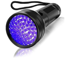 Wozinsky WLT-51L IP65 UV Flashlight for Trace Detection - Juodas
