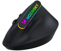 Wozinsky WMG-1164 Wireless Vertical Ergonomic Pelė žaidimams 3600 DPI with RGB pašvietimas - Juodas