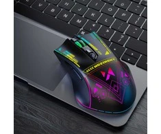 Wozinsky WMGB-3200 Optinė belaidė pelė žaidimams with Built-in Rechargeable Baterija 3200 DPI with RGB Lighting - Juodas
