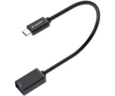 Wozinsky WOTGY1S USB-C 3.0 (male) – USB-A 3.0 (female) OTG Adapteris – juodos spalvos