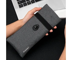 Wozinsky WPB-R12 RFID Blocking Phone Case with Flap and String 21.5x12 cm - Gray
