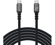 Wozinsky WPS-UY42S USB-C USB4 Cable 40Gb/s 240W 2m 4K - Juodas