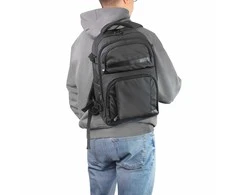 Wozinsky WPW-20L Travel Backpack with Nešiojamas kompiuteris Pocket 40x20x25 cm for the Luggage Hold - Juodas