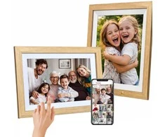 Nuotraukų rėmelis Wozinsky WRC-32 10.1" Digital Photo Frame with Frameo 32GB App - šviesiai rudas