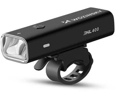 Rinkinys lampek rowerowych Wozinsky WSBLB2 przednia (400 lm) USB-C i tylna USB micro - juoda