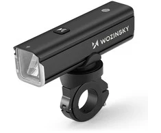 Wozinsky WSBLB3 priekinis (1000 lm) ir galinis USB-C dviračio žibintų komplektas – juodas