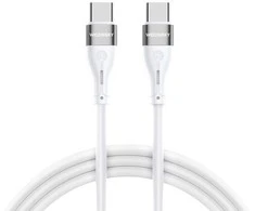 Wozinsky WSTCC2 USB-C / USB-C PD 65W laidas 2 m - baltas