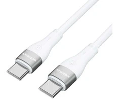 Wozinsky WSTCC2 USB-C / USB-C PD 65W laidas 2 m - baltas
