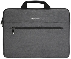 Wozinsky WTL-15 15.6" Nešiojamas kompiuteris Bag with Handle and Metal Zipper - Gray