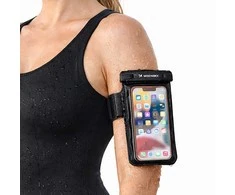 Wozinsky WWE-01 vandeniui atsparus dėklas su PVC juostele - juodas