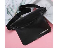 Wozinsky WWS-01 Atsparus vandeniui PVC Waist Bag - Juodas