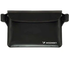 Wozinsky WWS-01 Atsparus vandeniui PVC Waist Bag - Juodas