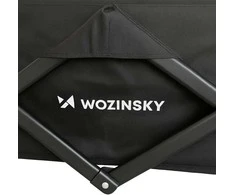 Vežimėlis Wozinsky WZP-100 pliažas, turistinis, sodo, patvarūs, platūs ratai, su apsauginis tinklelis iki 100 kg - juoda