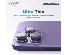 „X-ONE Sapphire Camera Armor Pro“ – skirtas „iPhone 16/16 Plus“ – sidabrinis