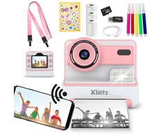 Xblitz FLASH Rožinis INSTANT CAMERA WITH THERMAL PRINTER FOR CHILDREN